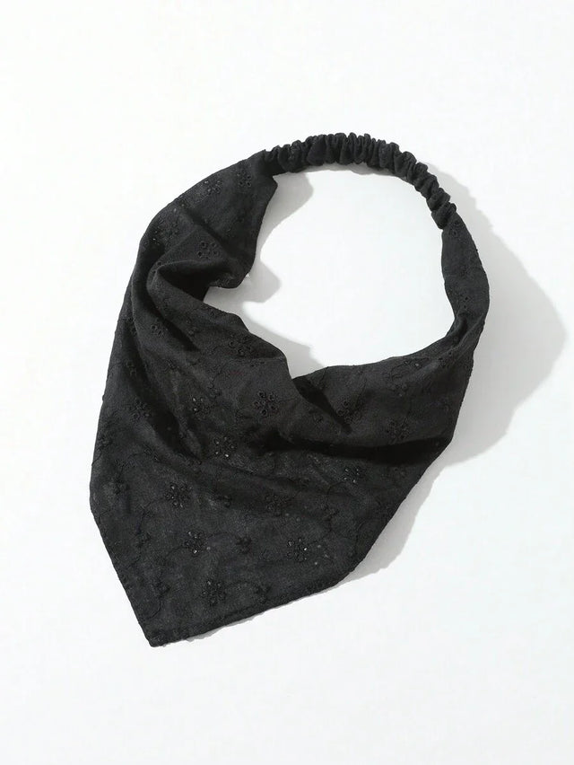 Handmade Black Floral Embroidery design Headwrap/Headband - Aadima Nepal -online shopping Nepal - Fashion -Buy Clothing Online in Nepal