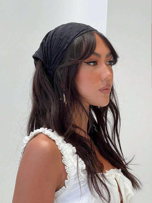 Handmade Black Floral Embroidery design Headwrap/Headband - Aadima Nepal -online shopping Nepal - Fashion -Buy Clothing Online in Nepal