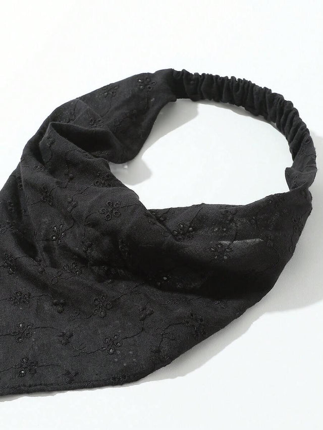 Handmade Black Floral Embroidery design Headwrap/Headband - Aadima Nepal -online shopping Nepal - Fashion -Buy Clothing Online in Nepal