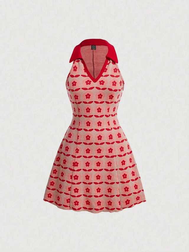 Vintage Knit Sleeveless Dress - Aadima Nepal -online shopping Nepal - Fashion -Buy Clothing Online in Nepal