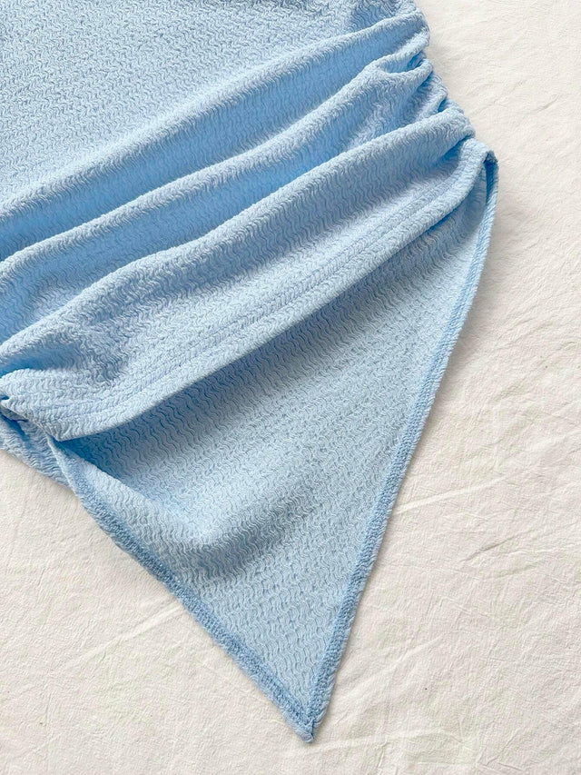 Online shopping Nepal - Buy Asymmetric Neck Pink Top With Asymmetrical Hem in Nepal