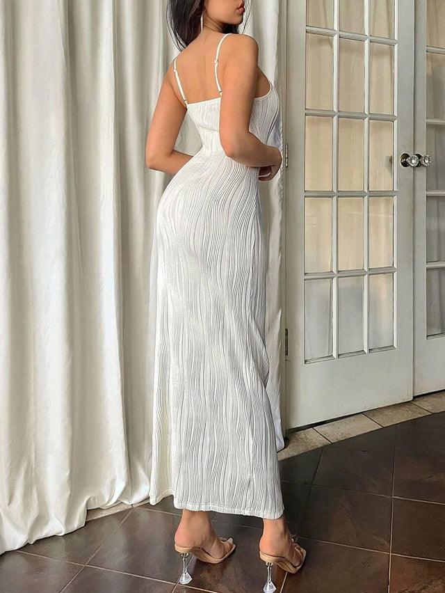 Elegant Sleeveless Long Dress - Aadima Nepal -online shopping Nepal - Fashion -Buy Clothing Online in Nepal