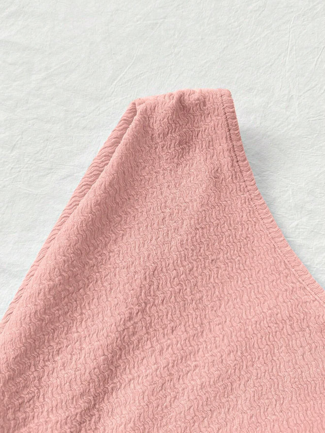 Online shopping Nepal - Buy Asymmetric Neck Pink Top With Asymmetrical Hem in Nepal