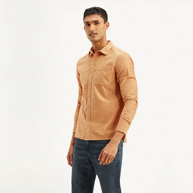 Slim Fit Corduroy Shirt - Aadima Nepal -online shopping Nepal - Fashion -Buy Clothing Online in Nepal