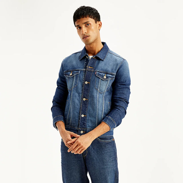 Spread Collar Trucker Jacket - Aadima Nepal -online shopping Nepal - Fashion -Buy Clothing Online in Nepal