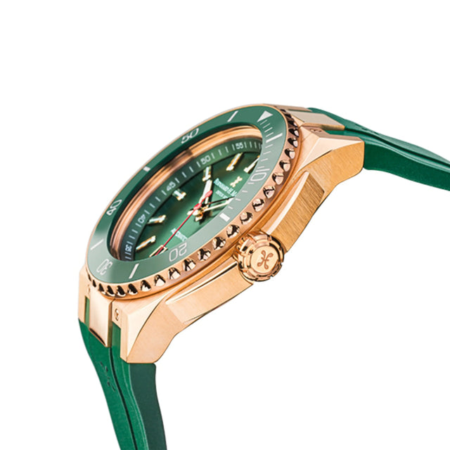 PowerMaster Rose Gold Watch-Green - Aadima Nepal -online shopping Nepal - Fashion -Buy Clothing Online  in Nepal