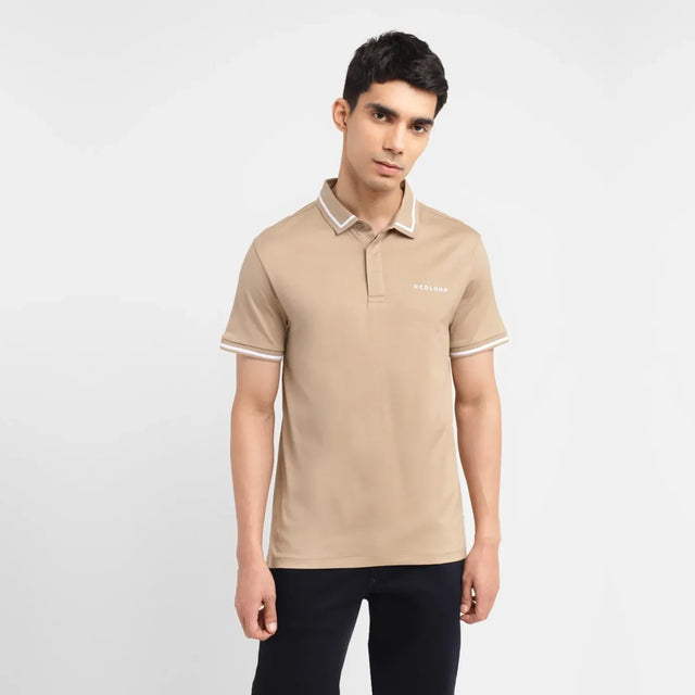 Solid Slim Fit Polo T-shirt - Aadima Nepal -online shopping Nepal - Fashion -Buy Clothing Online in Nepal