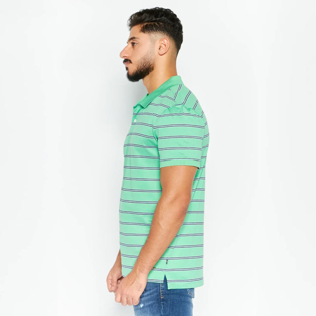 Short Sleeve Stripe Polo Shirt - Aadima Nepal -online shopping Nepal - Fashion -Buy Clothing Online in Nepal
