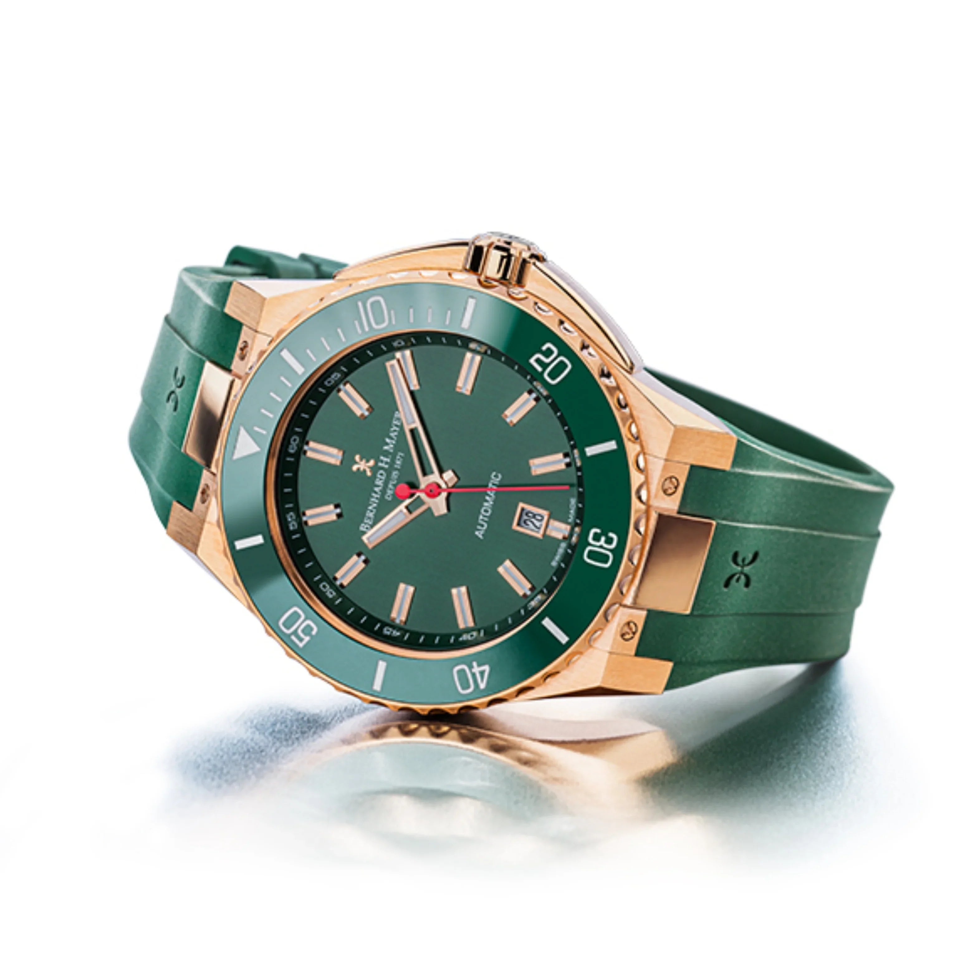 PowerMaster Rose Gold Watch-Green - Aadima Nepal -online shopping Nepal - Fashion -Buy Clothing Online  in Nepal