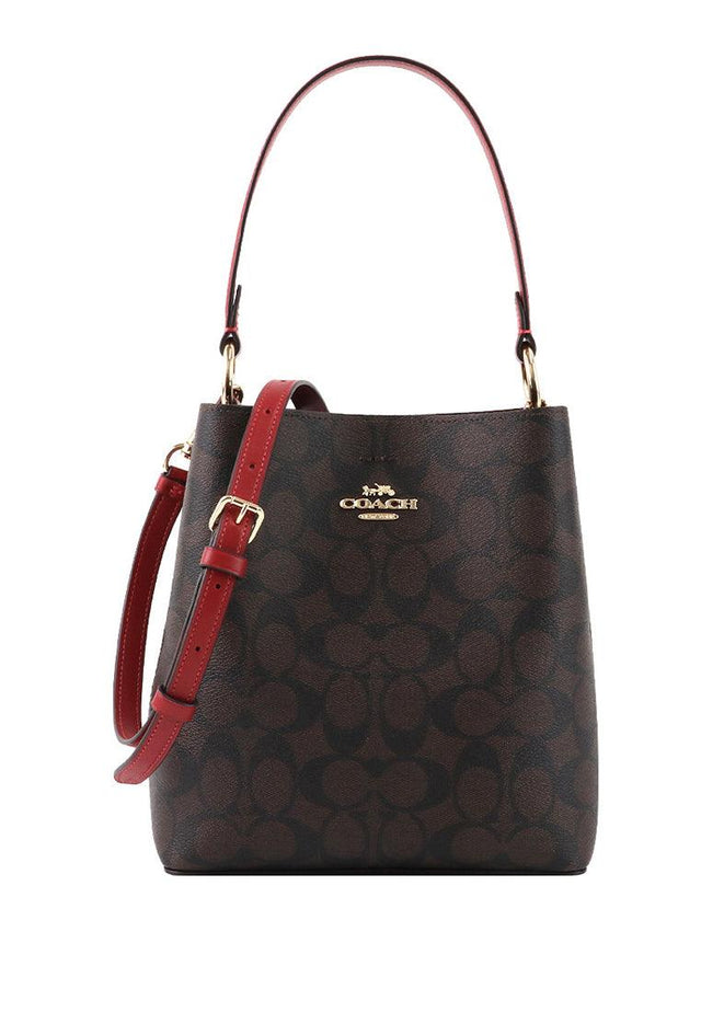 Coach Small Town Bucket Brown Bag - Aadima Nepal -online shopping Nepal - Fashion -Buy Clothing Online in Nepal