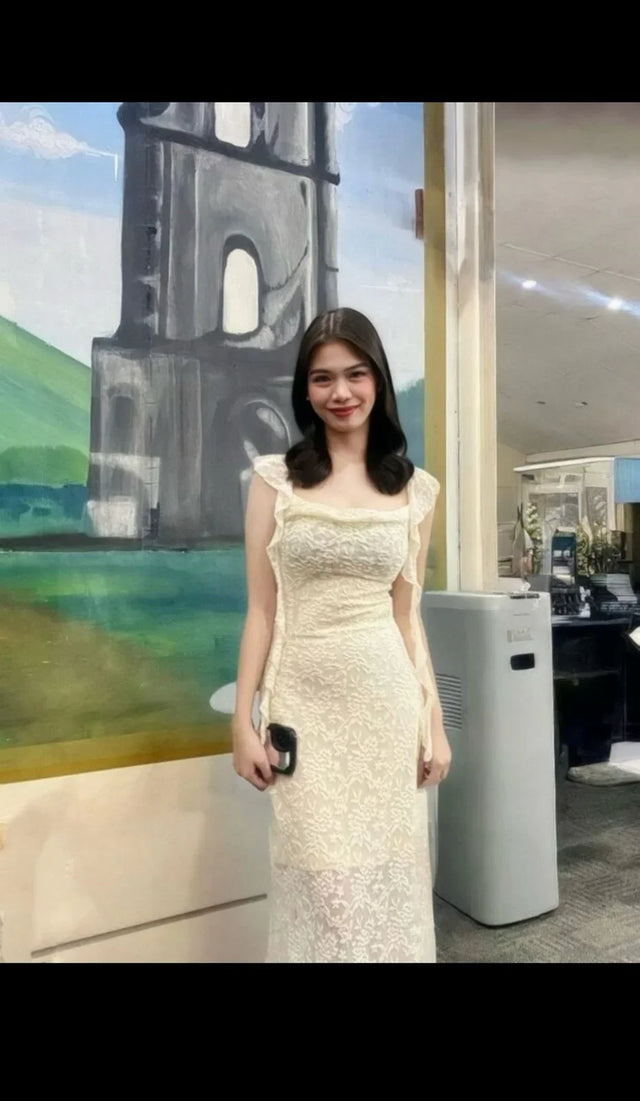 SHEIN Party Dress with Swollen Collar - Aadima Nepal -online shopping Nepal - Fashion -Buy Clothing Online in Nepal