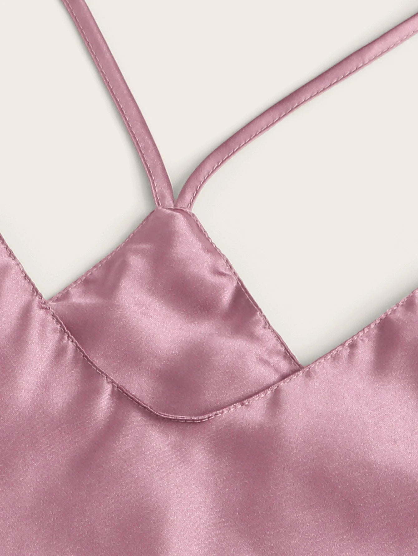 Satin Cami Top With Shorts Pajama Set