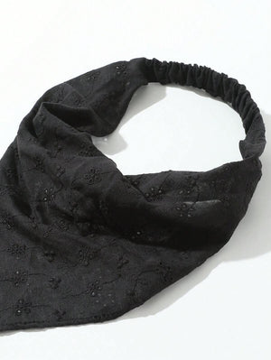 Handmade Black Floral Embroidery design Headwrap/Headband - Aadima Nepal -online shopping Nepal - Fashion -Buy Clothing Online  in Nepal