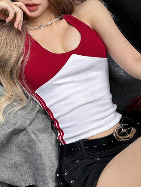 INAWLY Slim-Fit Halter Neck Camisole