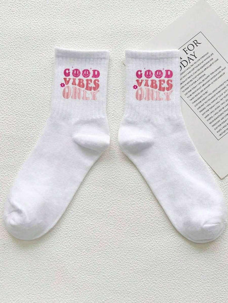 Artist Girlcore Women's Letter Mid-Calf Socks