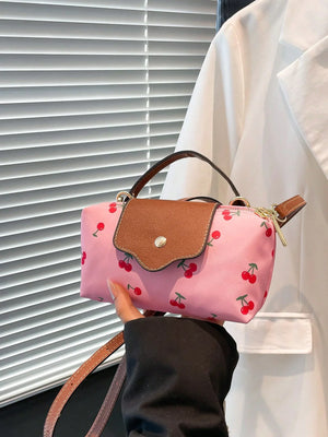 Water‑Resistant Cherry Mini Flap Bag