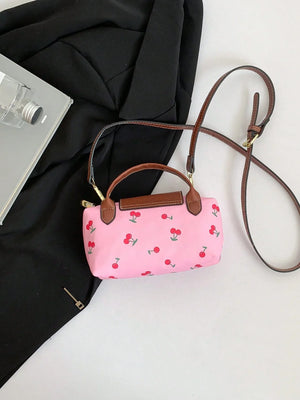 Water‑Resistant Cherry Mini Flap Bag