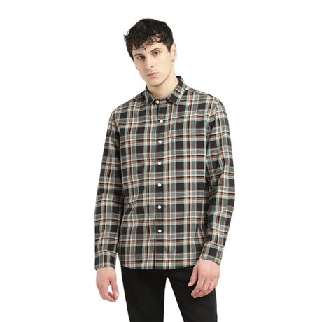 Cotton Slim Fit Checkered Shirt - Aadima Nepal -online shopping Nepal - Fashion -Buy Clothing Online  in Nepal