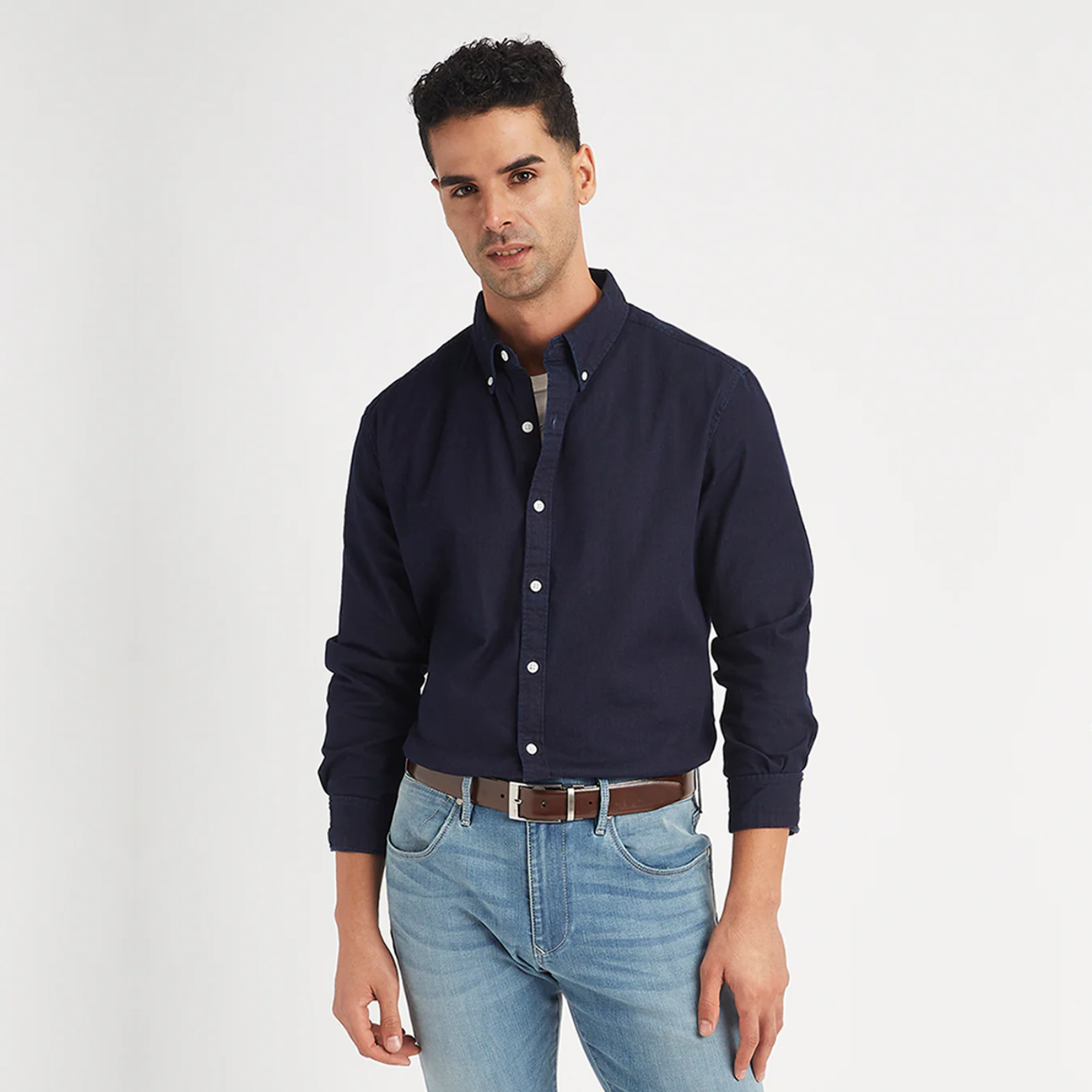Solid Slim Fit Shirt