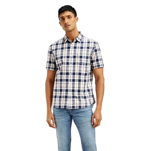Checkered Slim Fit Shirt - Aadima Nepal -online shopping Nepal - Fashion -Buy Clothing Online  in Nepal