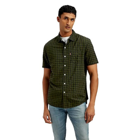 Checkered Slim Fit Shirt - Aadima Nepal -online shopping Nepal - Fashion -Buy Clothing Online  in Nepal