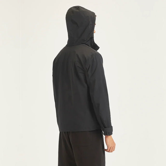 Solid Black Hooded Tailored Jacket - Aadima Nepal -online shopping Nepal - Fashion -Buy Clothing Online  in Nepal