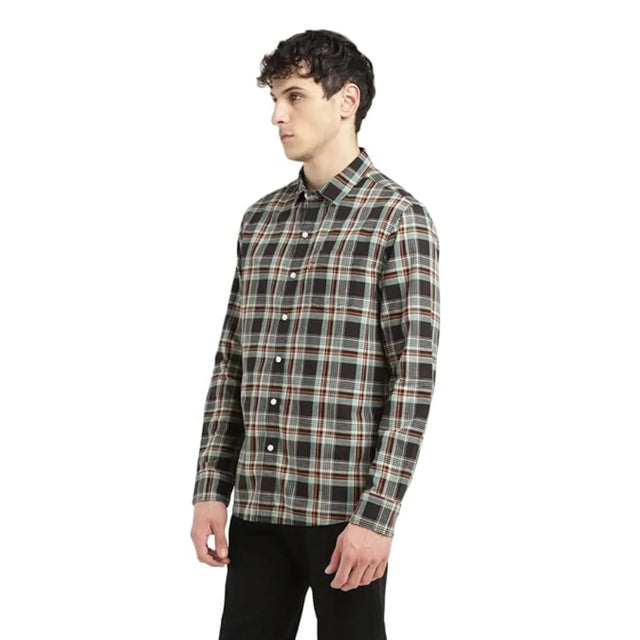 Cotton Slim Fit Checkered Shirt - Aadima Nepal -online shopping Nepal - Fashion -Buy Clothing Online  in Nepal