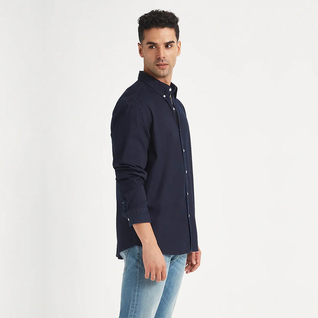 Solid Slim Fit Shirt - Aadima Nepal -online shopping Nepal - Fashion -Buy Clothing Online  in Nepal
