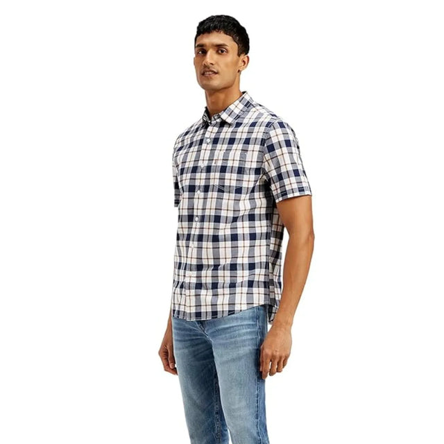 Checkered Slim Fit Shirt - Aadima Nepal -online shopping Nepal - Fashion -Buy Clothing Online  in Nepal