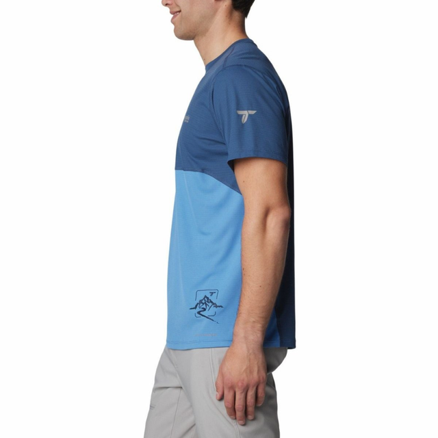 Columbia Blue Men's Short Sleeve T-Shirt - Aadima Nepal -online shopping Nepal - Fashion -Buy Clothing Online  in Nepal