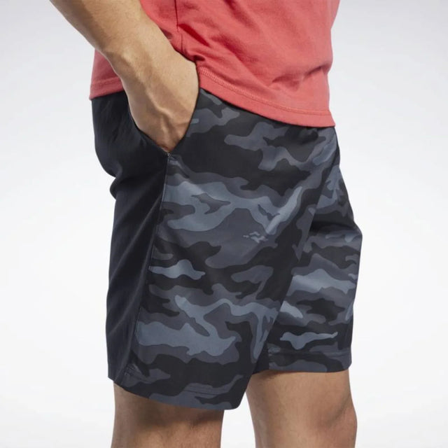 REEBOK Workout COMM PRINTED SHORT - Aadima Nepal -online shopping Nepal - Fashion -Buy Clothing Online  in Nepal