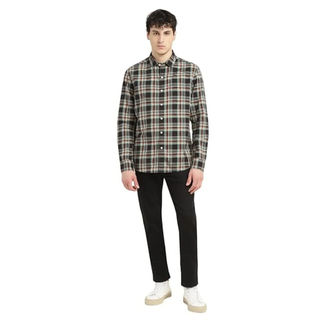 Cotton Slim Fit Checkered Shirt - Aadima Nepal -online shopping Nepal - Fashion -Buy Clothing Online  in Nepal