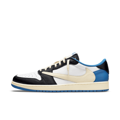 Get the Travis Scott x Fragment Design x Air Jordan 1 in Nepal. Featuring premium leather, and Fragment's lightning bolt logo perfect for sneaker collectors!